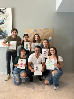 El equipo de Water Matters en una actividad interna de valores