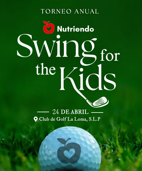 Cartel del torneo anual «Swing for the Kids» de la Fundación Nutriendo